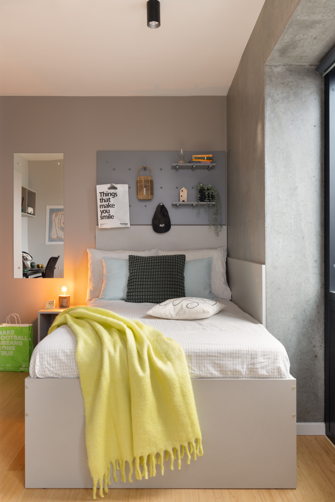 Big and Bold Apartment bedroom 1 at Basestack Living student accommodation and apartments to rent in Copenhagen