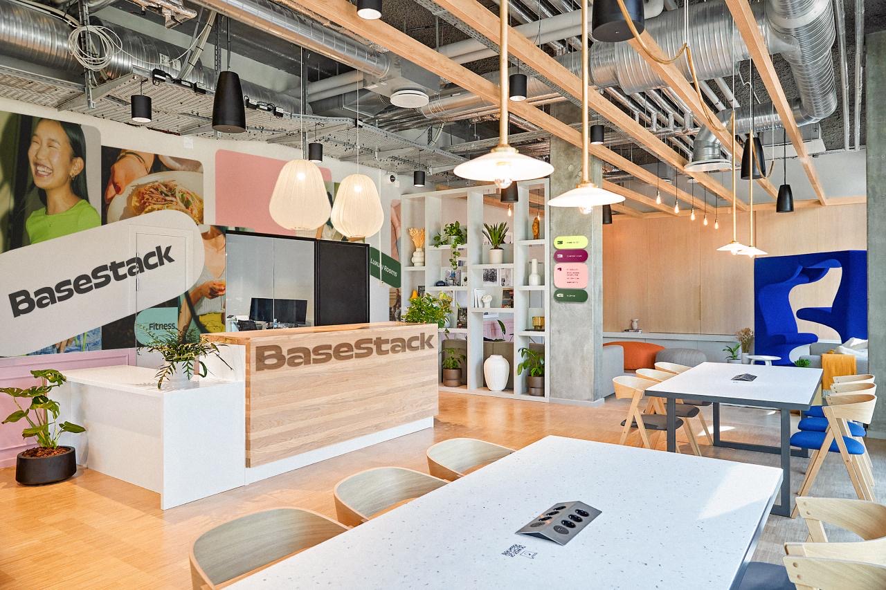 Reception area in BaseStack student accommodation and apartments to rent in Copenhagen