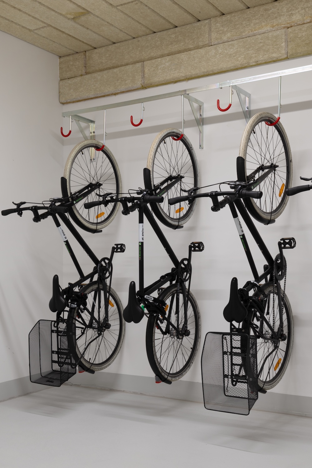 Integrated bike storage at the Milestone by Tribera Vienna Erdberg